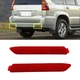 2PCS Rear Bumper Light Reflector Red Len For Lexus GX470 NX300 RC200t For Toyota