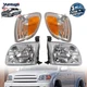 For 2000-2004 Toyota Tundra Regula/Access Cab Headlights+Parking Corner Lights
