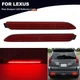 Rear Bumper Reflector LED Stop Brake Light Red Lens For Toyota Venza Lexus GX470