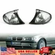 Crystal Clear Euro Corner Lights w/ Silver Trim for 02-05 BMW E46 3-Series 4DR