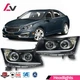 For 2011-2015 Chevy Cruze Halo Strip Black Projector Headlights Pair Front Lamps For 2011-2015 Chevy Cruze Halo Strip Black Projector Headlights Pair Front Lamps