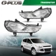 LH & RH Bumper Fog Light Clear Lens Fit For Ford Escape 2013-2016 Replacement