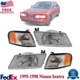 Headlight 4-pc Kit For 1995-1998 Nissan Sentra 200SX With Corner Light LH & RH
