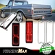 Smoke Lens LED Rear Tail Brake Lights Taillamps For 1967-1972 Chevy & GMC Trucks