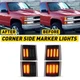 For 94-98 Chevy C/K 1500 2500 3500 Full LED Sequential Corner Side Marker Lights