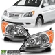 For 2008-2010 Honda Odyssey Headlights Chrome Headlamps Replacement Left+Right
