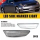 For 2003-2007 INFINITI G35 Coupe White LED Front Bumper Side Marker Lights Clear
