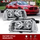 Clear OE Style Head Lights Driving Lamp Left & Right For 2006-2010 Dodge Charger