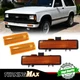 AMBER Corner Bumper Signal Lights Lens For 83-93 Chevy S10 Blazer GMC S15 Jimmy