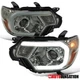 Fit 2012-2015 Toyota Tacoma Smoke LED Tube Projector Headlights Left+Right 12-15