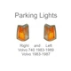 PAIR PARKING LIGHT  VOLVO 740 (83-89) 760 (83-87) NEW LEFT AND RIGHT