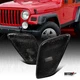Fit 1997-2006 Jeep Wrangler Smoke Side Marker Lights Tinted Turn Signal Lamps