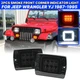 Smoke LED Front Corner Turn Signal DRL Parking Light For Jeep Wrangler YJ 87-95