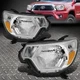 FOR 12-15 TOYOTA TACOMA CHROME HOUSING AMBER CORNER HEADLIGHT REPLACEMENT LAMPS