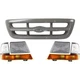 Headlight Kit For 1998-2000 Ford Ranger RWD 2WD Corner Light Grille LH & RH Side