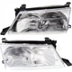 Headlight Set Fits 95 96 97 Toyota Avalon Left and Right With Bulb 2Pc