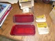 NOS Delco Guide Taillight Lens GM # 5961186 5961185 PAIR 1969 Chevrolet - Two