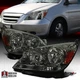 Fits 2005-2007 Honda Odyssey Smoke Headlights Lamps Assembly Left+Right 05 06 07