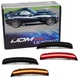 4pc Set Smoked Lens Amber/Red Full LED Strip Side Markers For Dodge Gen3 Viper