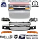 New Front Grille Assembly+Headlight Kit For 2003-21 Chevy Express/GMC Savana Van