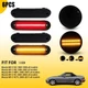 6x For 89-15 Mazda MX-5 Sequential LED Smoked Fender Side Marker Signal Lights