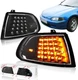 For 92-95 Honda Civic Coupe Hatchback LED Black Turn Signal JDM Corner Lights