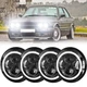 4PCS 5-3/4 5.75" LED Headlights Hi/Lo Beam For BMW 325i 528i 535i E30 S++
