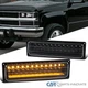 Fits 88-99 Chevy C10 GMC C/K LED Bumper Lights Parking Lamps Black Left+Right