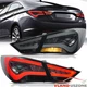 VLAND LED DRL Tail Lights For 2011-2014 Hyundai Sonata Smoky Plug & Play LH+RH