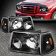 FOR 01-11 FORD RANGER BLACK HOUSING AMBER CORNER HEADLIGHT REPLACEMENT HEADLAMP