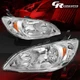 PAIR OF CHROME HOUSING AMBER CORNER HEADLIGHTS LH+RH FOR 04-05 HONDA CIVIC 2/4DR