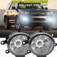 Front Bumper Clear Lens Fog Lights Lamp For TOYOTA 4RUNNER 2010-2013 White 6000K