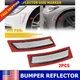 2PC Clear Bumper Side Marker Light Reflector For BMW F30 F32 F33 F36 F80 F82 F83