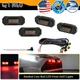 Toyota RAV4 2019-2022 4PCS Raptor Style Smoked RED LED Front Grills Light Kit