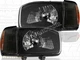 For 99-04 Nissan Pathfinder 4D Black Housing w/Clear Cover Lens & Corner Lights