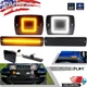 4pc LED Side Marker Light+Front Turn Signal Light For Jeep Wrangler YJ 1987-1995