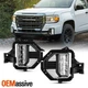 For 2021-2022 GMC Canyon LED Fog Lights Bumer Lamp w/ Switch Right - Left Side