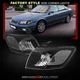 For 2000-2001 Toyota Camry Black Side Corner Lamps Clear Turn Signal Park Lights