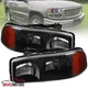 Black Headlights Fits 1999-2006 GMC Sierra 2000-2006 Yukon XL 1500 Denali Lamps
