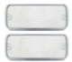 OER Clear Park Lamp Lens Set For 1973-1974 Dodge Dart Sport Custom Swinger
