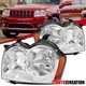 Fit 2005-2007 Jeep Grand Cherokee Headlights Head Lamps Left+Right 05 06 07