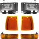 Headlight Kit For 1989-92 Ford Ranger Left and Right With bulbs Below Headlight
