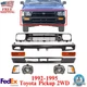 Front Bumper + Valance + Grille +Headlights Kit For 1992-1995 Toyota Pickup 2WD