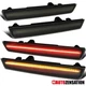 Fits 2015-2018 Dodge Challenger LED Front+Rear Smoke Side Markers Signal Lights