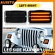 For Jeep Wrangler TJ 1997-2006 LED Side Marker Light Smoked Car Accessories Pair