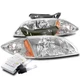FOR 00 01 02 CHEVY CAVALIER HEADLIGHTS HEADLAMPS LAMP W/CORNER+8K HID KIT CHROME FOR 00 01 02 CHEVY CAVALIER HEADLIGHTS HEADLAMPS LAMP W/CORNER+8K HID KIT CHROME