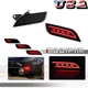 For Subaru Impreza WRX STi Smoked Rear Reflectors Foglight Tail Brake Lamps 2Pcs
