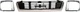 PICKUP 89-91 GRILLE Center 3-pc Kit FWD with Headlight Doors