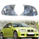 Pair Corner Light Clear Truen Signal Lens For BMW E46 3-Series 2DR 00-01