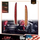 For Honda Civic 2017-22 Sequential Bumper Reflector LED Brake Light Fog Lamps 2x